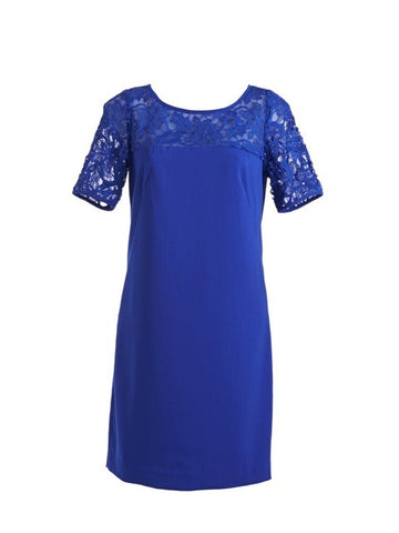 Summer Shadow Dress Electric